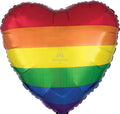 Rainbow Heart 18"