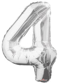 Number 4 Silver 34"