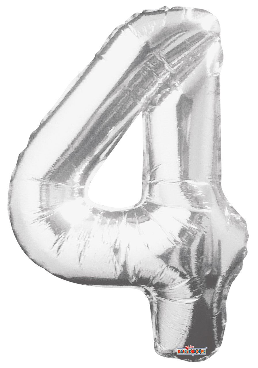 Number 4 Silver 34"