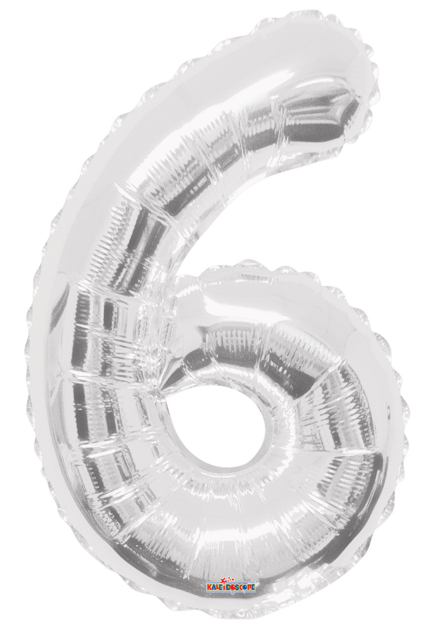 Number 6 Silver 34"