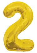 Number 2 Gold 34"