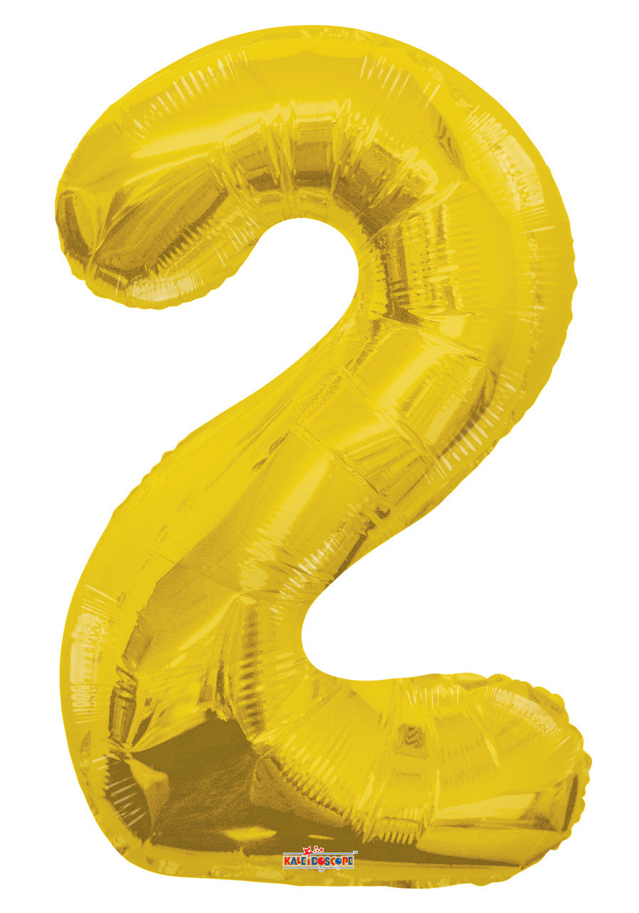 Number 2 Gold 34"