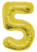 Number 5 Gold 34"