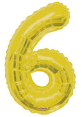 Number 6 Gold 34"