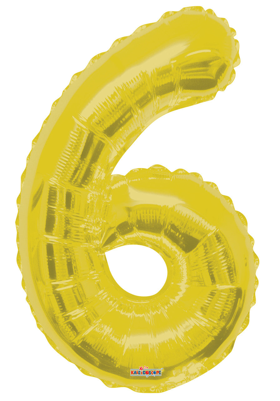 Number 6 Gold 34"