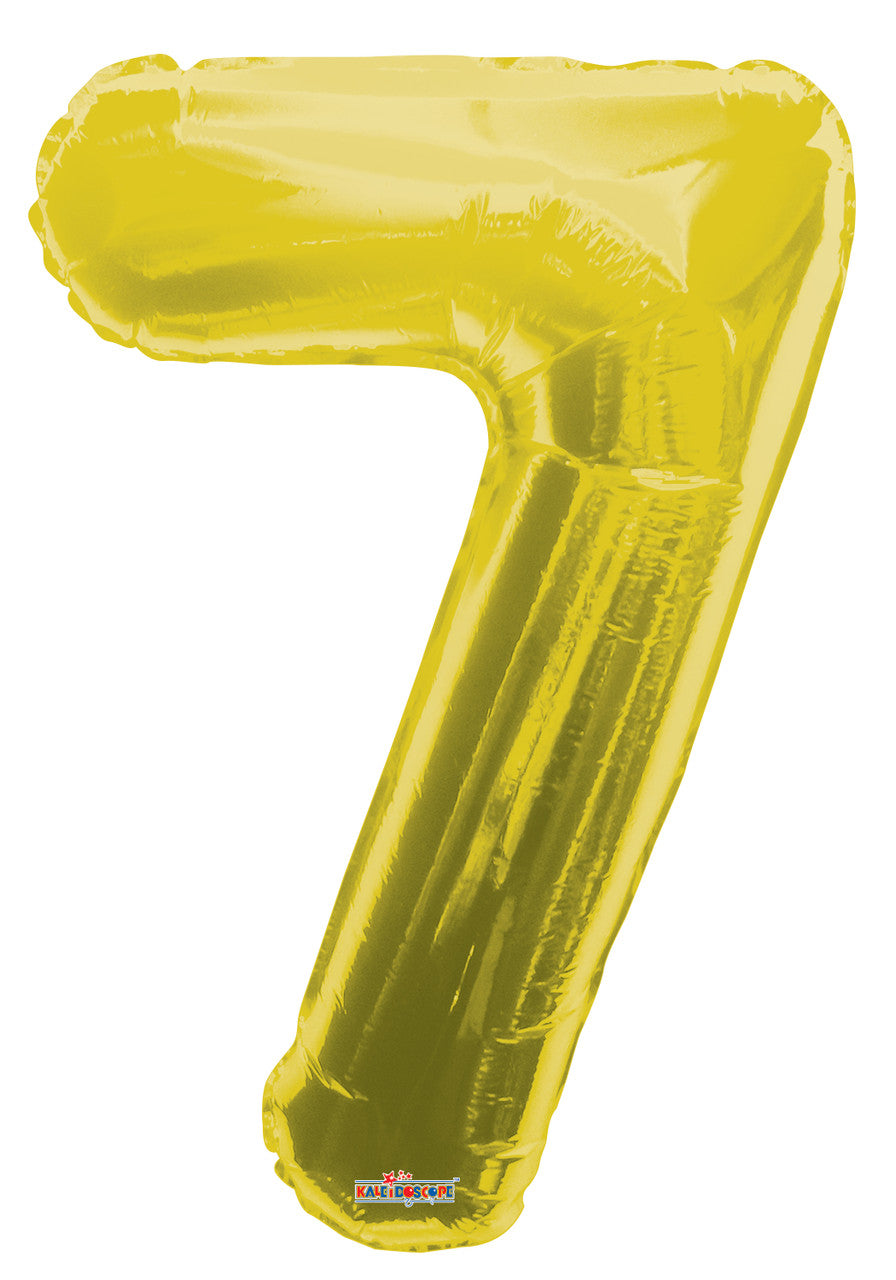 Number 7 Gold 34"