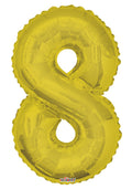 Number 8 Gold 34"