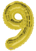 Number 9 Gold 34"