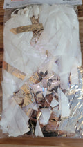 Tassel Rose Gold & White