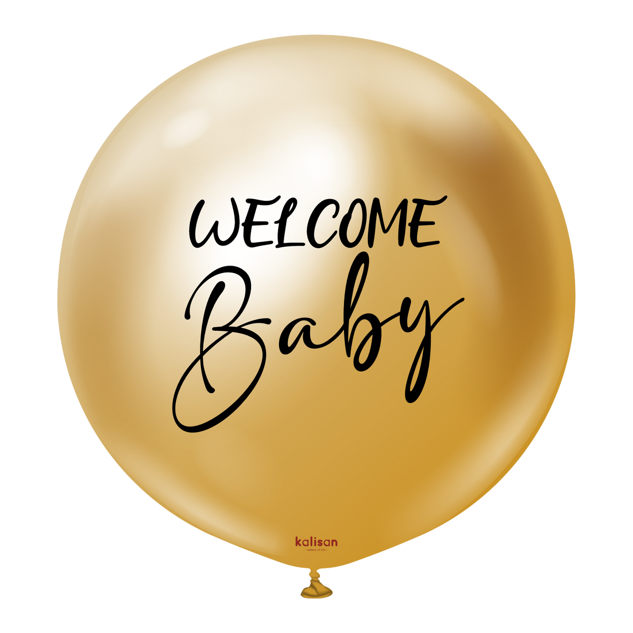 Welcome Baby Mirror Gold 36"