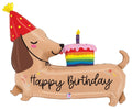 Happy Birthday Dachshund Dog 43"