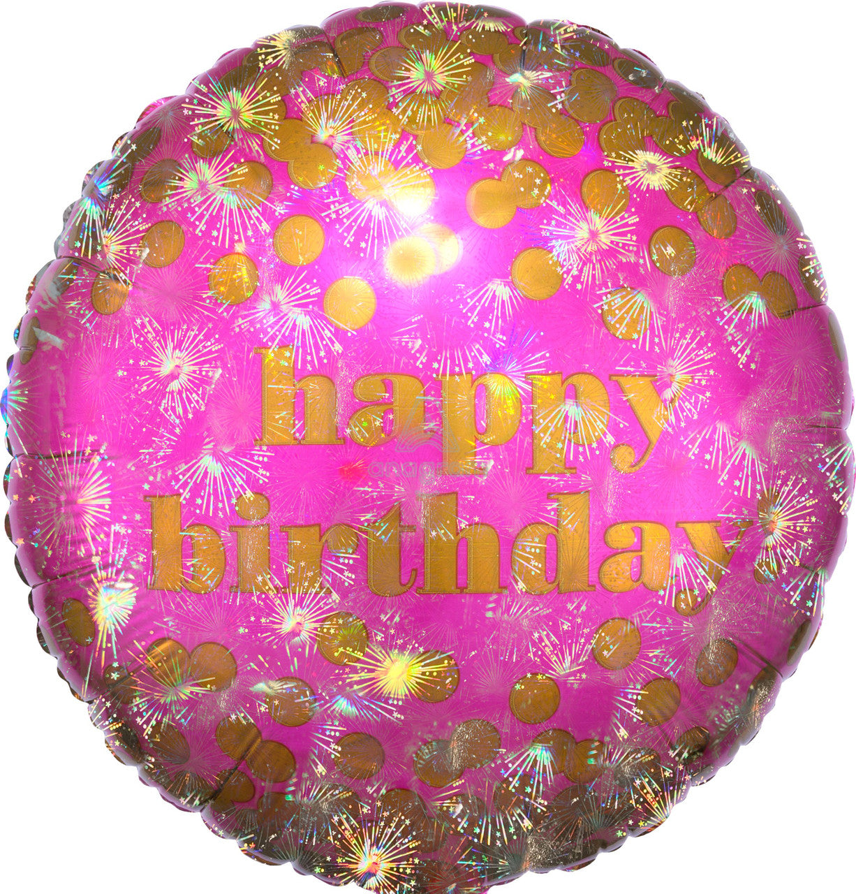 Happy Birthday Dotty Holographic 18"