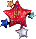 Happy Birthday Satin Star Cluster
