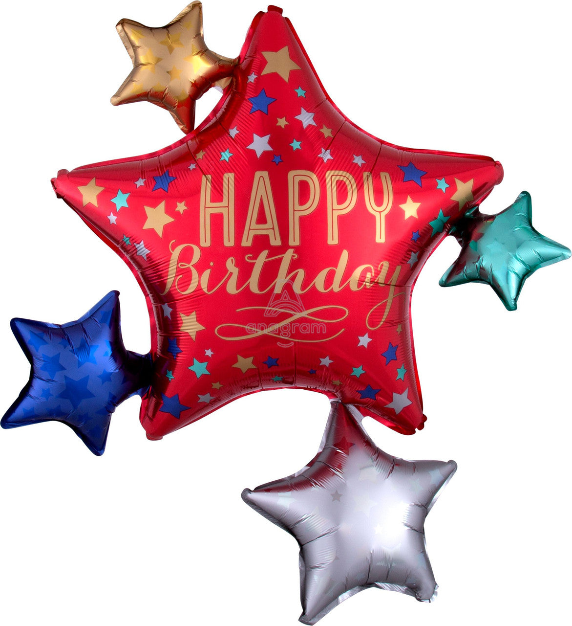 Happy Birthday Satin Star Cluster
