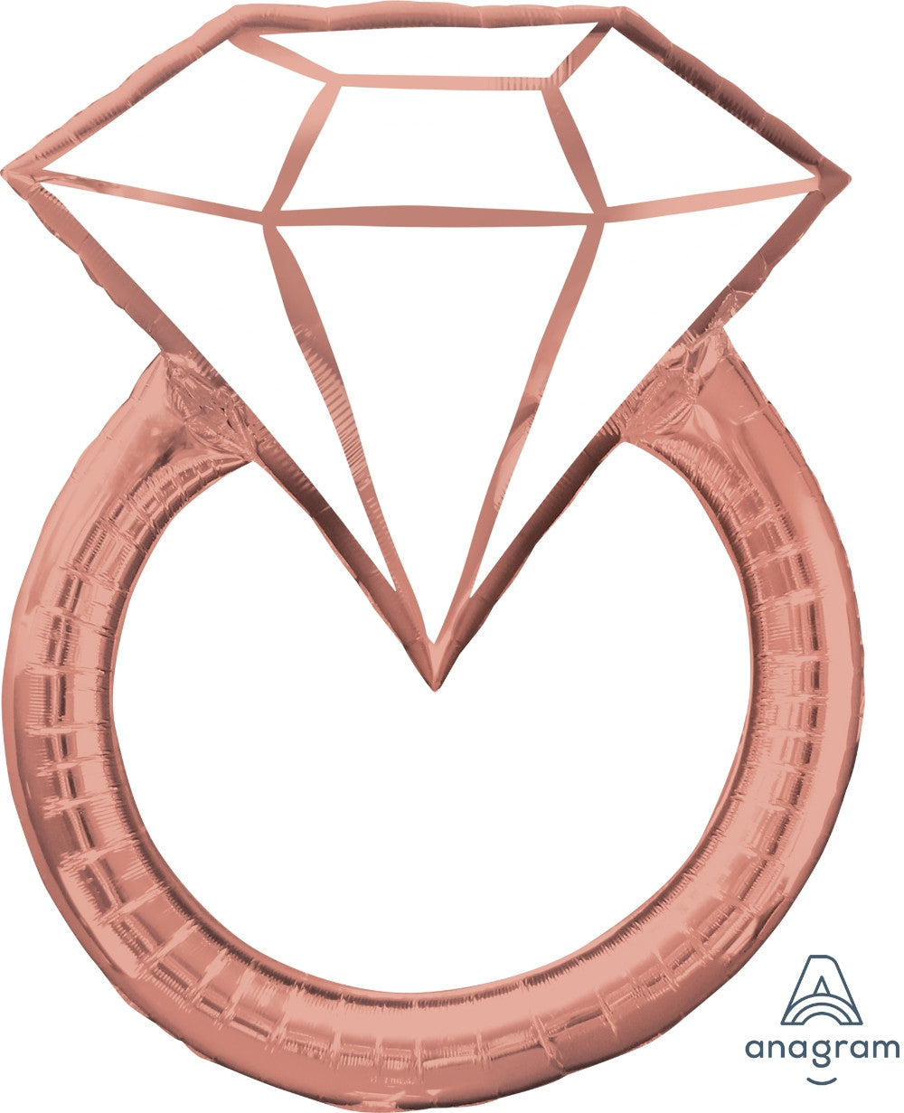 Diamond Wedding Ring Rose Gold 30"