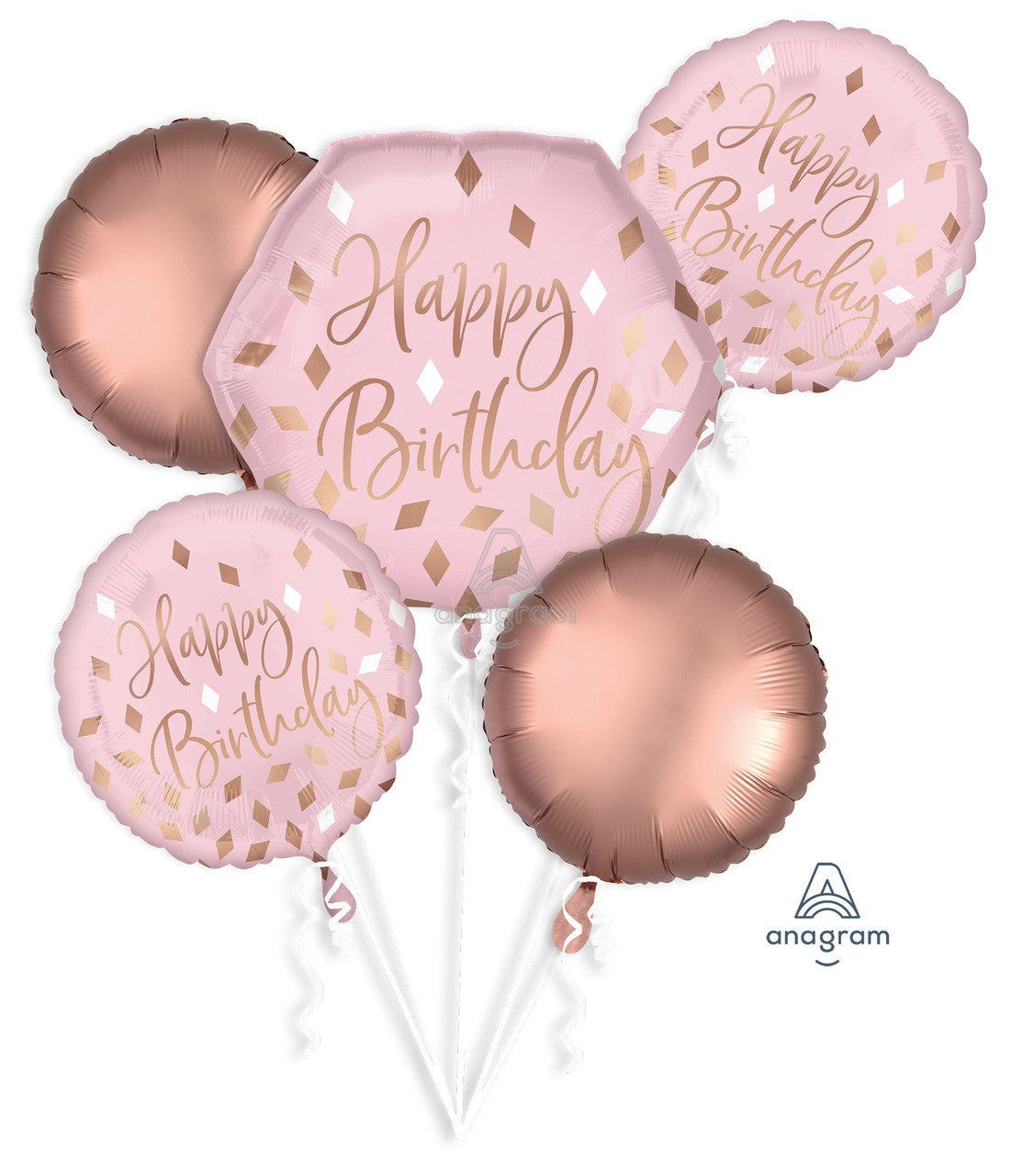 Bouquet Happy Birthday Blush