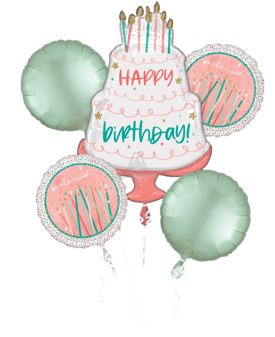 Bouquet Happy Birthday Cake