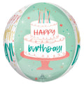 Happy Birthday Cake Orbz 16"