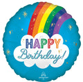 Happy Birthday Rainbow 18"
