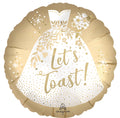 Wedding Let's Toast 18"
