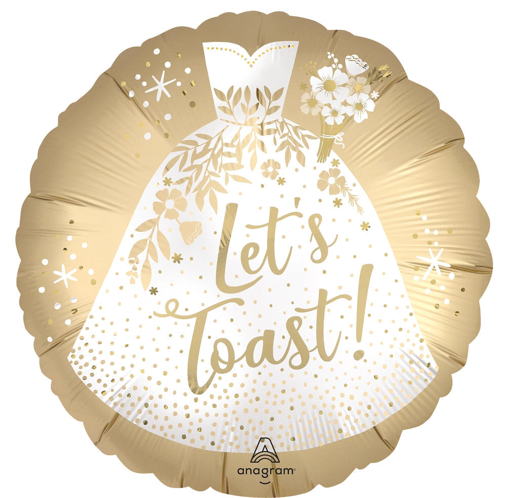 Wedding Let's Toast 18"