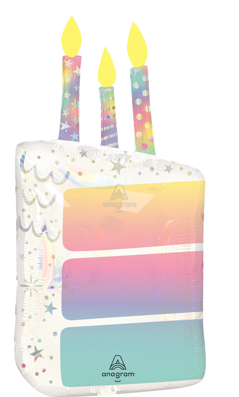 Birthday Cake Personalized Holographic 28"