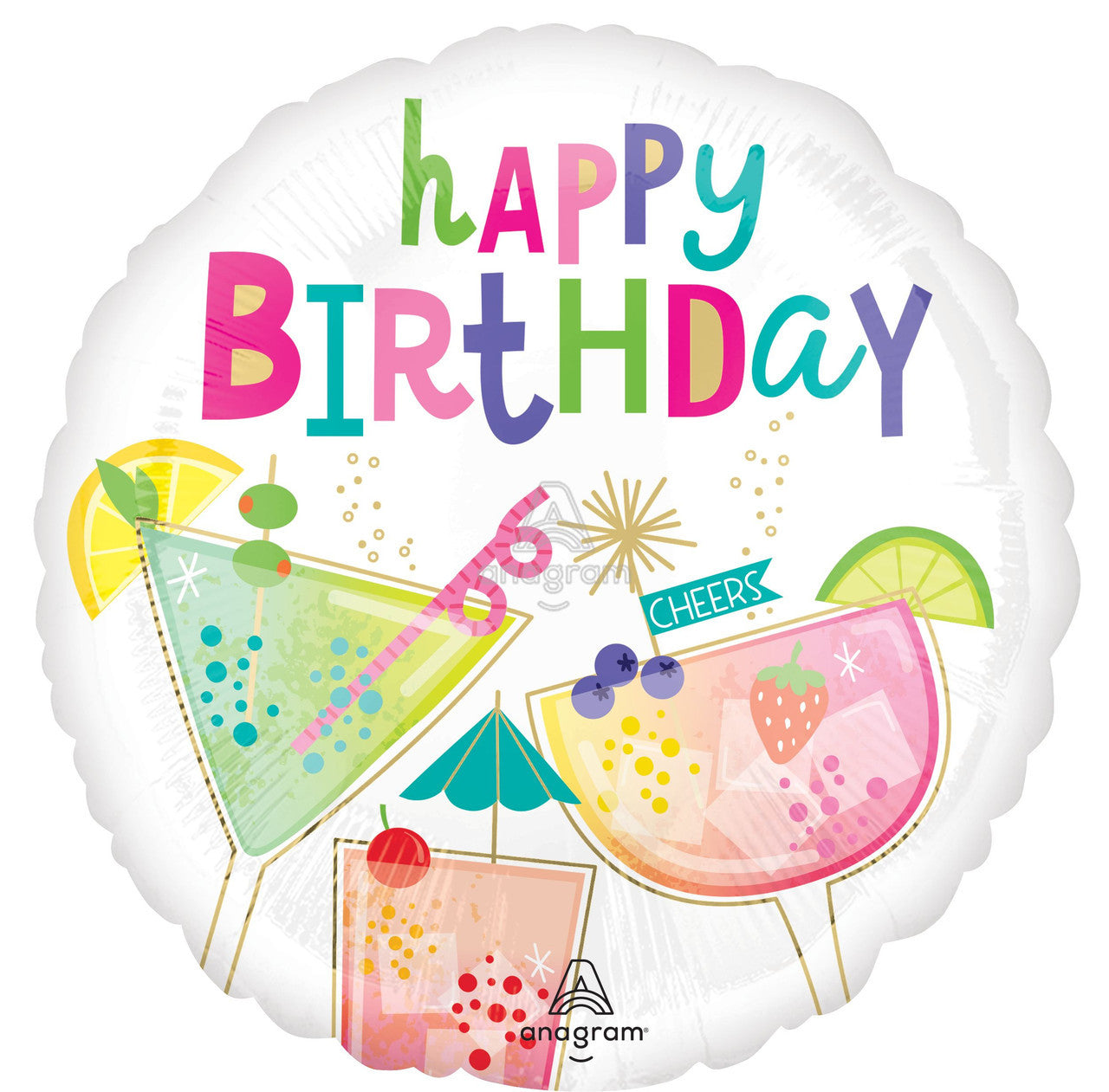 Happy Birthday Cocktail Surprise Party 18"