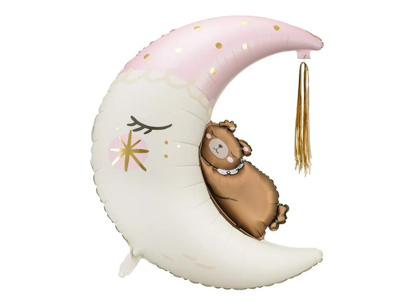 Teddy Bear Moon Pink