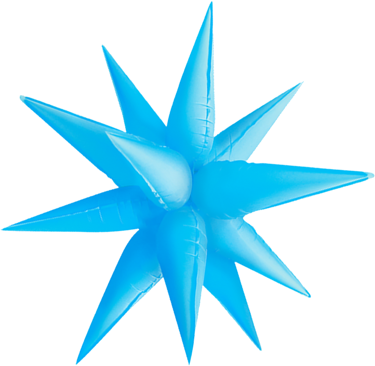 Exploding Star Neon Blue 26"