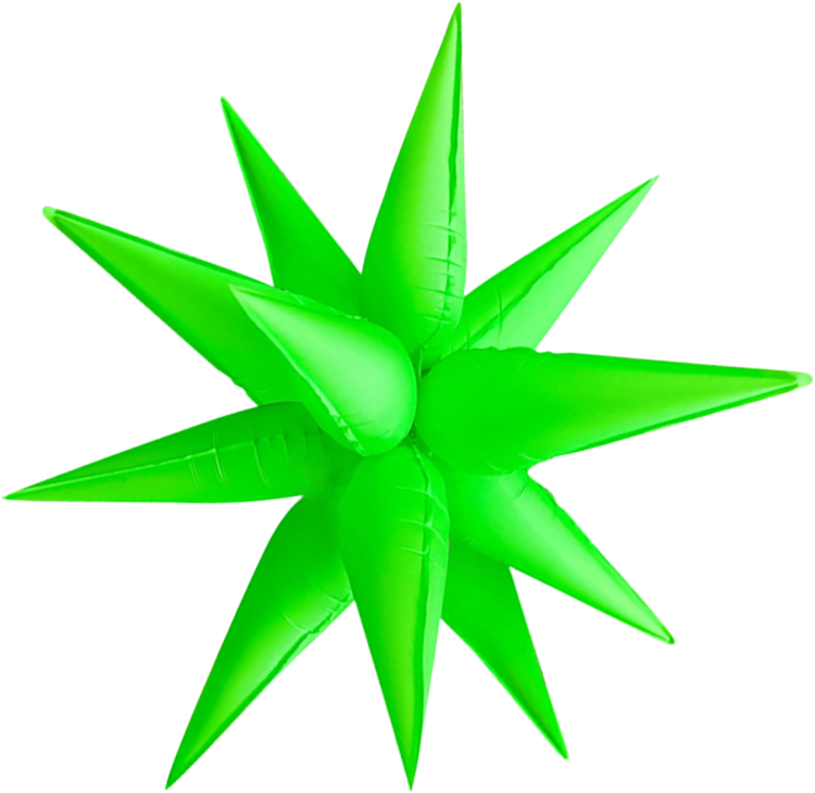Exploding Star Neon Lime Green 26"