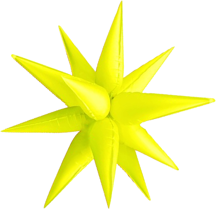 Exploding Star Neon Yellow 26"