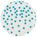 Blue neon confetti print
