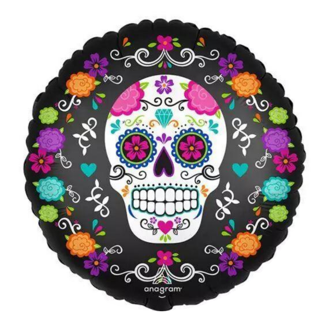 Sugar Skull and Marigolds