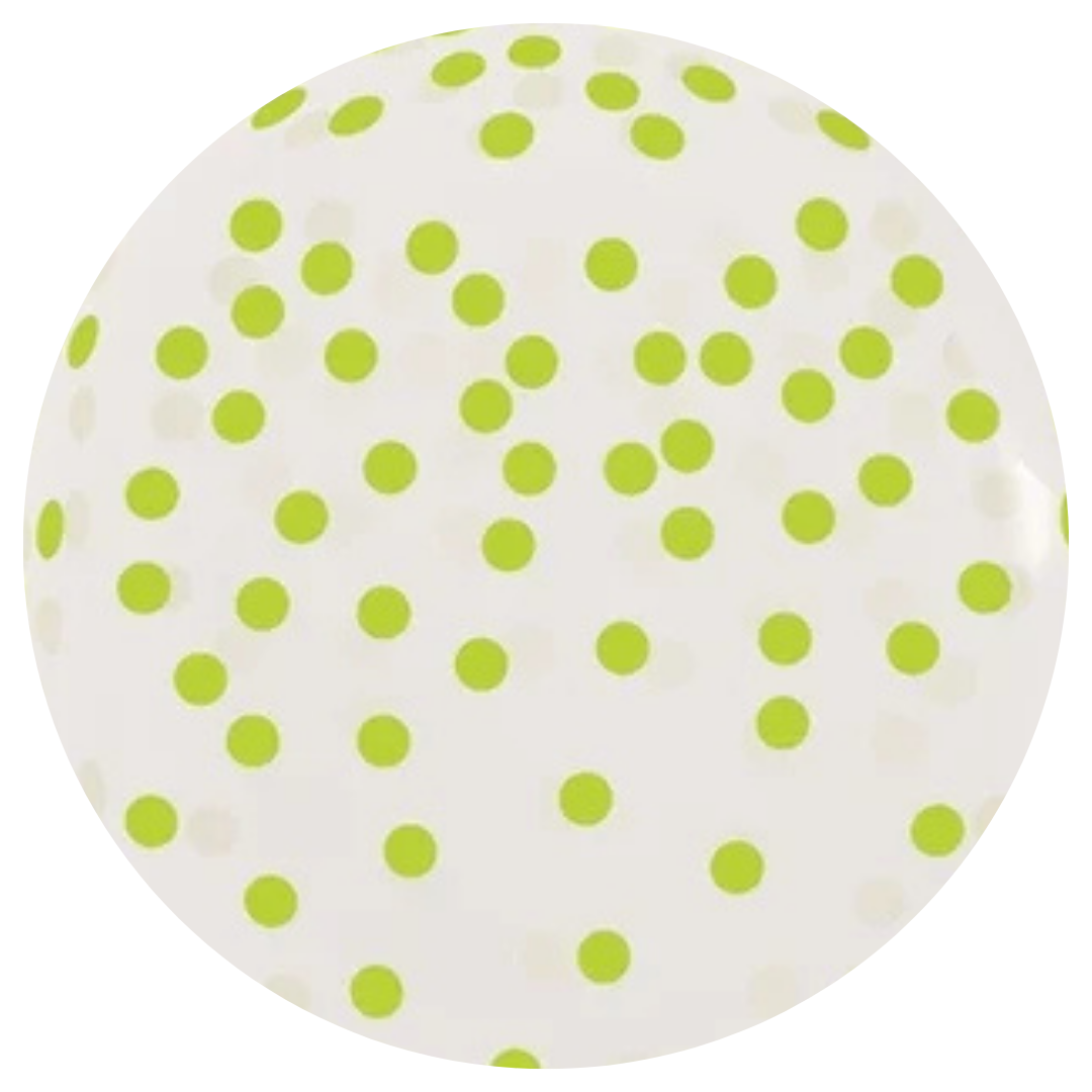 Green neon confetti print
