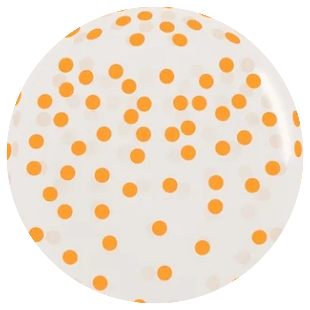 Orange neon confetti print
