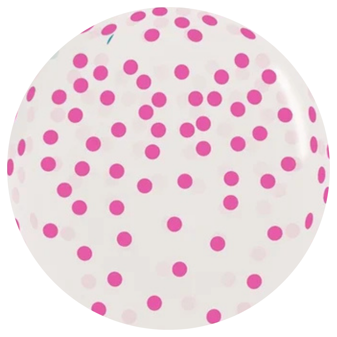 Pink neon confetti print