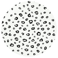 Safari Leopard White w/Black