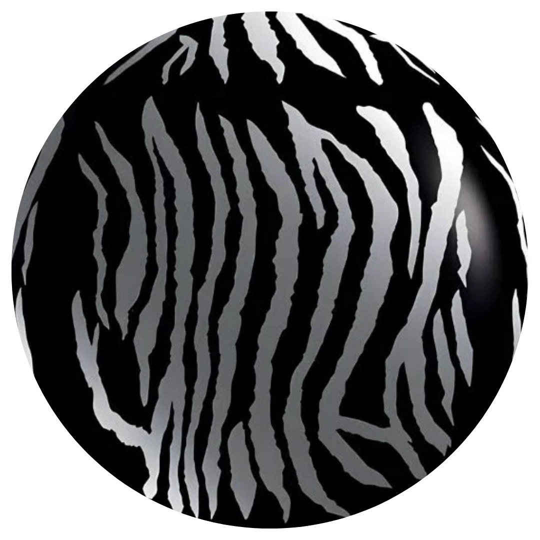 Safari Zebra Black w/White Stripes
