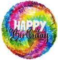 Happy Birthday Groovy Holographic 18"