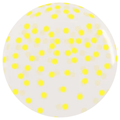 Yellow neon confetti print