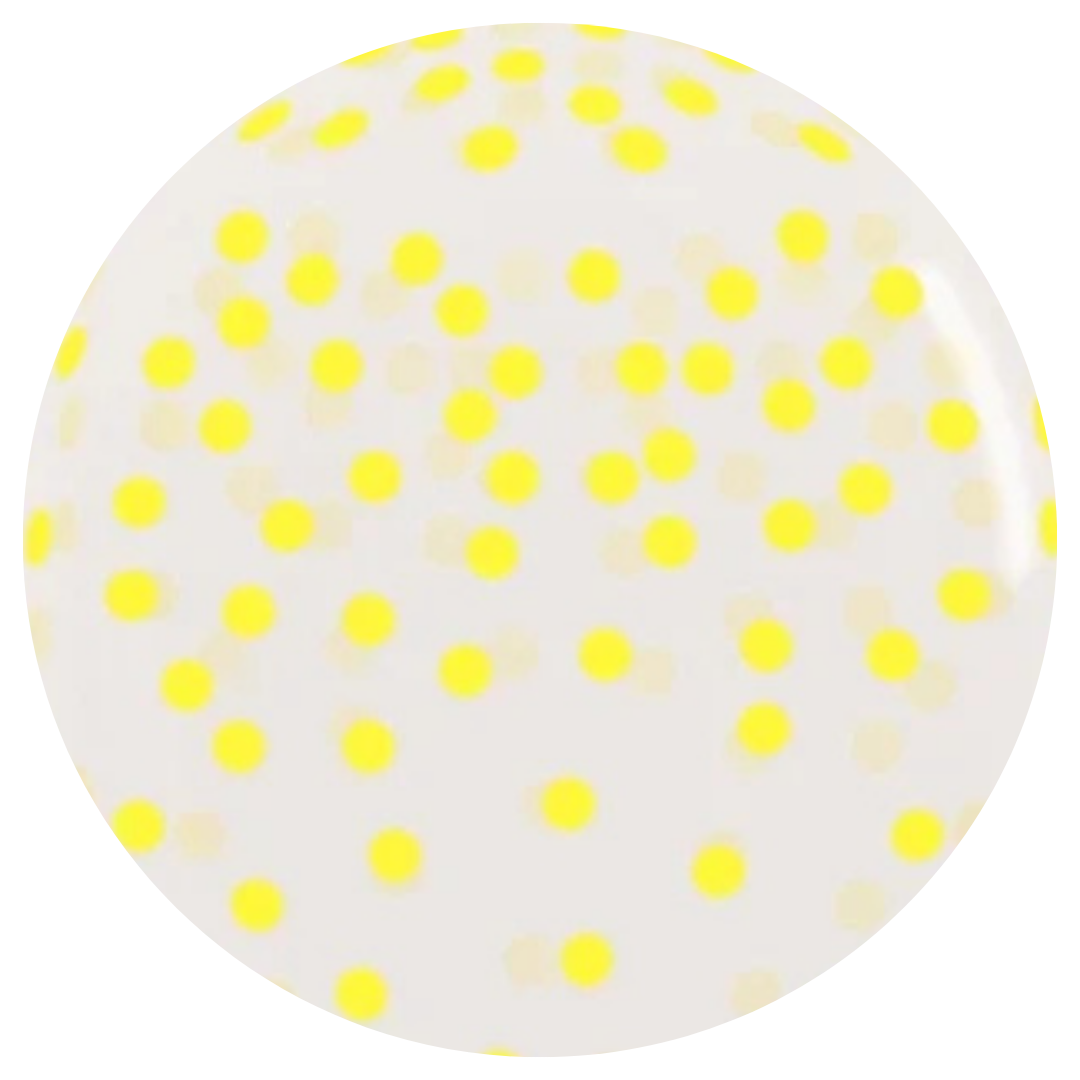 Yellow neon confetti print
